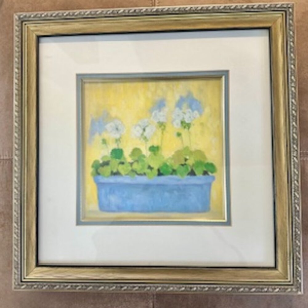 2 Oil Paintings, Floral, Unknown Artist, Framed, Very Good Condition